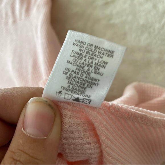 Wildfox Simply Sport Effortless W” Thermal Pullover Sweater/Top - Picture 6 of 10